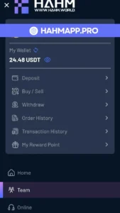 HAHM my wallet screenshot